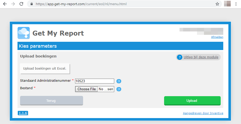 Upload Excel with financial transactions into Exact Online Upload Excel with financial transactions into Exact Online