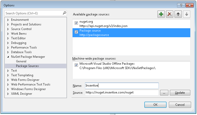 invantive-bridge-visual-studio-nuget-package