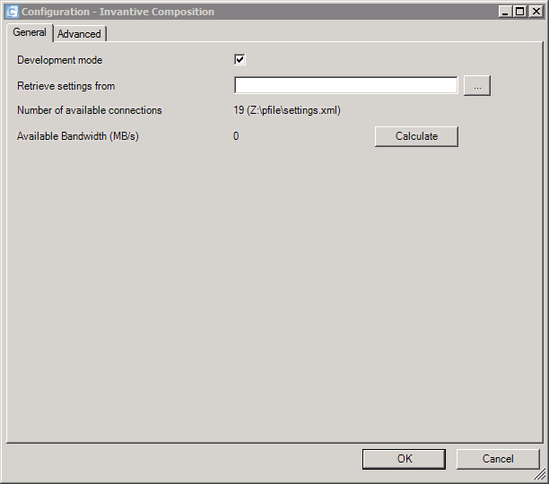 Invantive Composition settings file