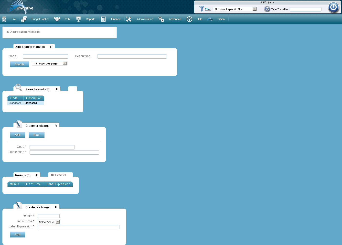 Aggregation Methods Screen Aggregation Methods Screen