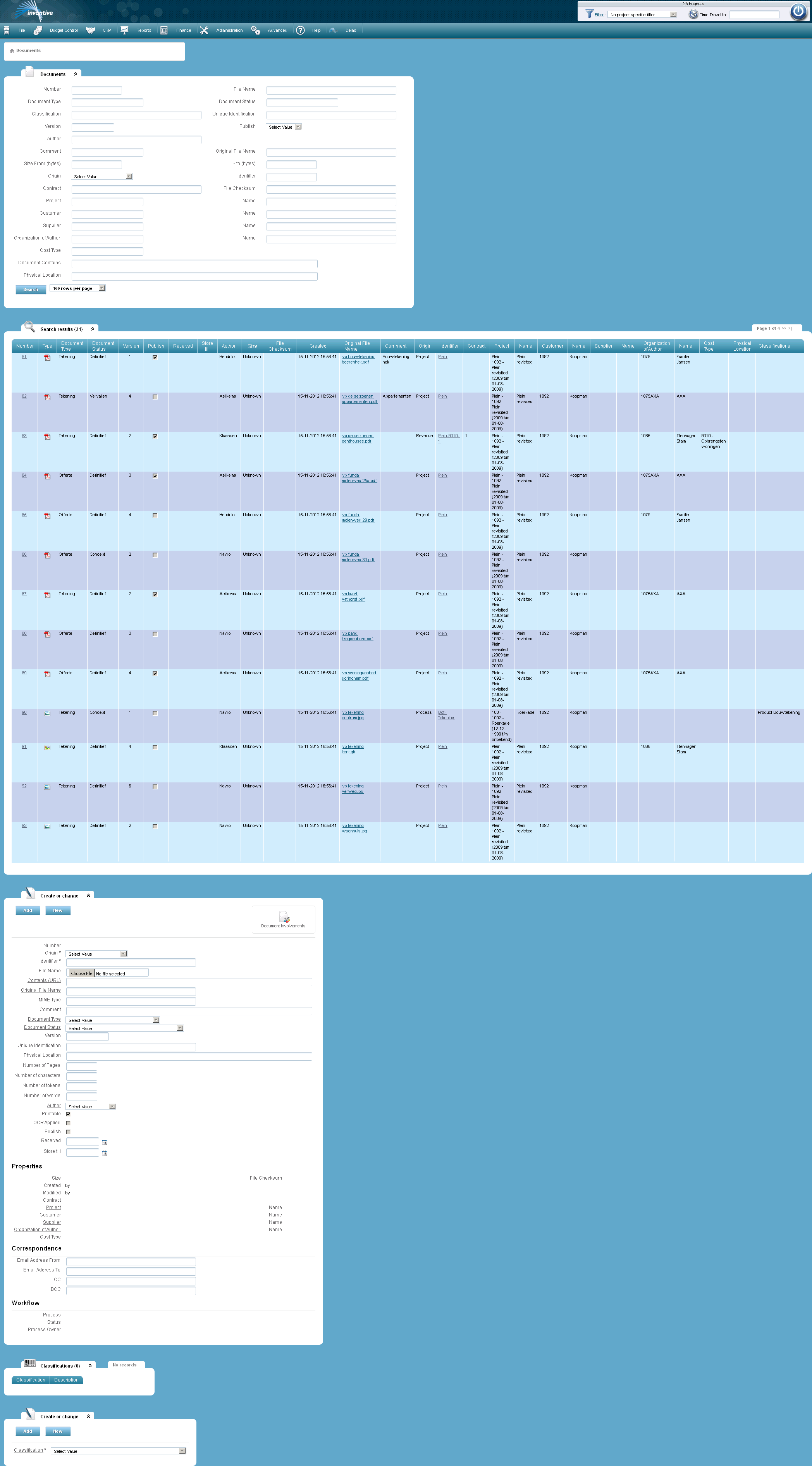 Documents Screen