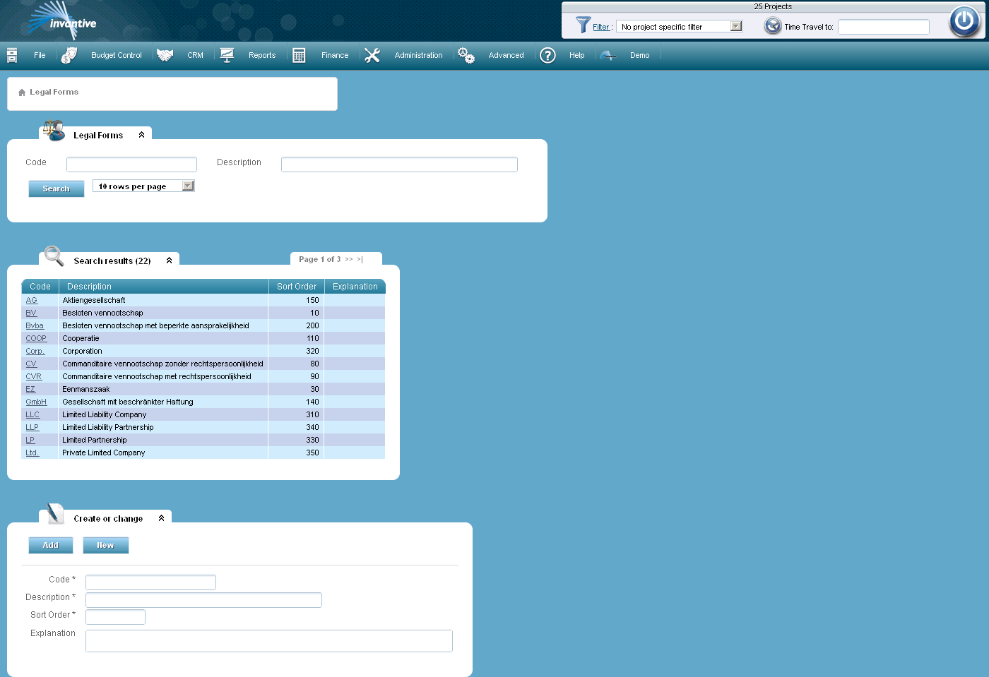 Legal Forms Screen Legal Forms Screen
