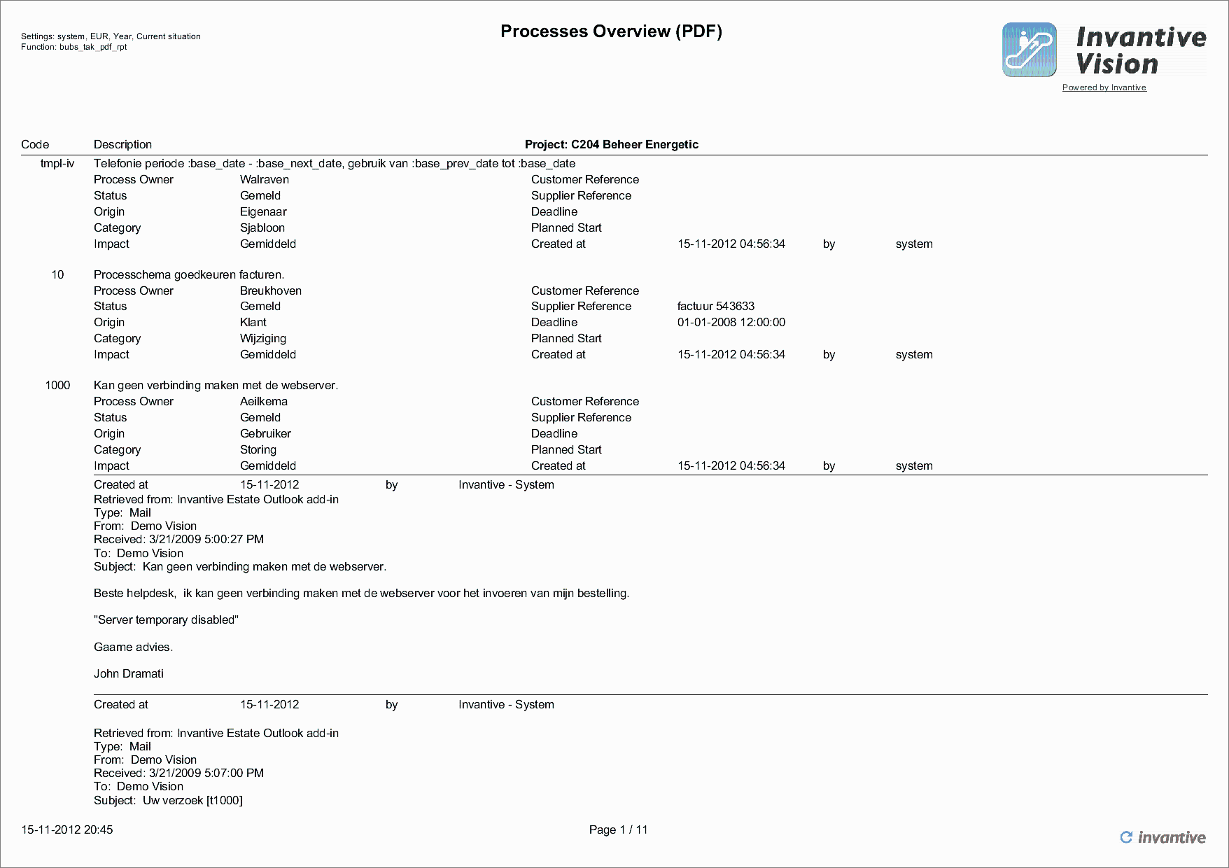 Report Processes Overview Report Processes Overview