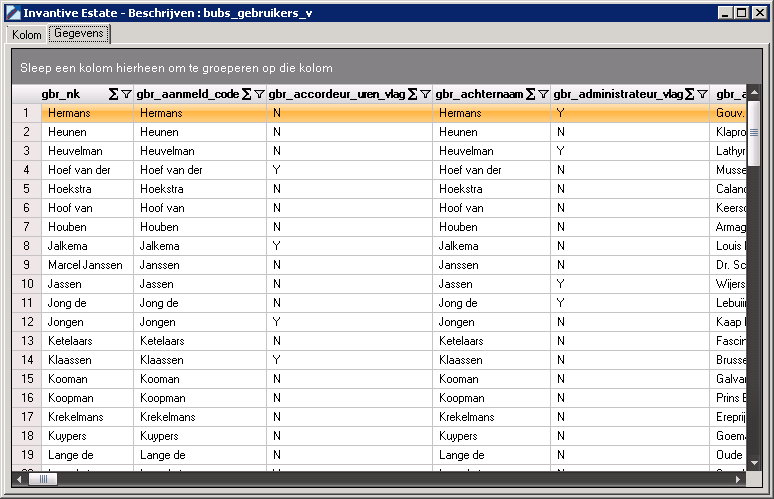 Screen Invantive Query Tool Describe objects Screen Invantive Query Tool Describe objects