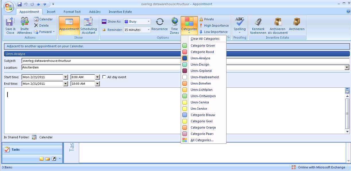 Outlook Add-in Assign Work Type Outlook Add-in Assign Work Type