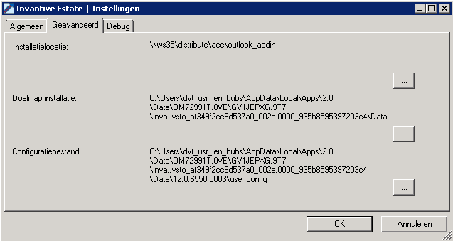Display Outlook Add-In Settings: Advanced Display Outlook Add-In Settings: Advanced