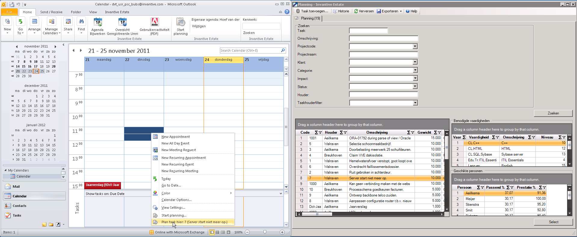 Screen Outlook Add-in with screen schedule Screen Outlook Add-in with screen schedule
